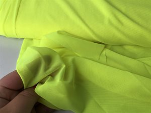Mesh - firevejsstræk i neon gul